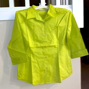 NEW Real Comfort by Chadwick’s Ladies Green 3/4 Sleeve Blouse